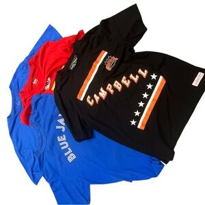4 pack of assorted sports t shirts size XL